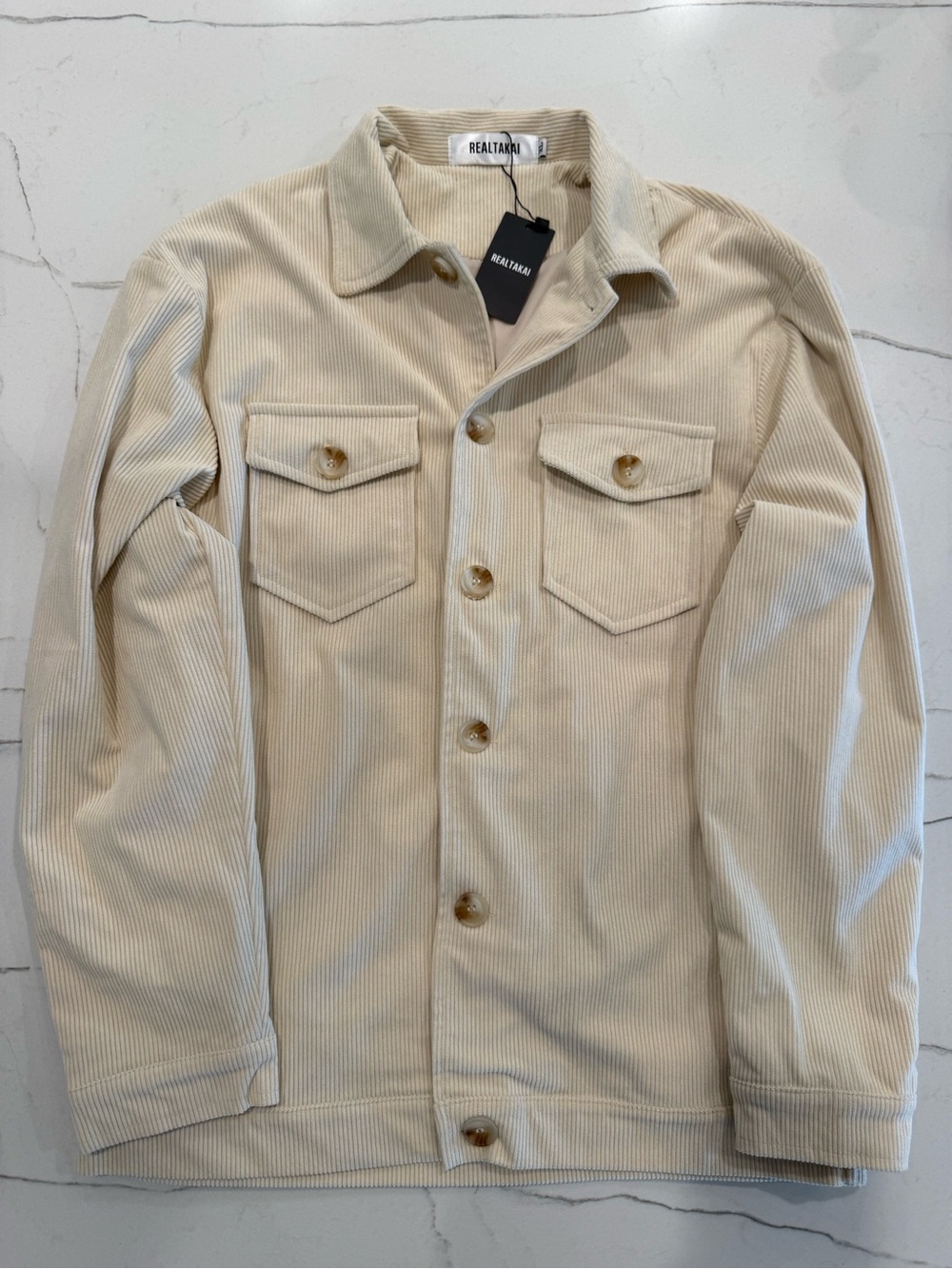 RealTakai Men’s Corduroy Jacket, Size XL, NWT